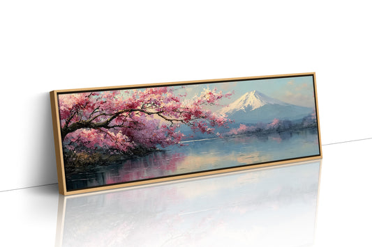 Cherry Blossoms and Mount Fuji Lake
