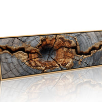 Gold Veins Through Ancient Wood