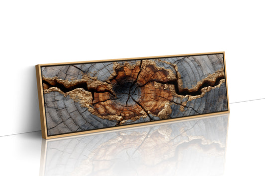 Gold Veins Through Ancient Wood