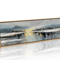 Golden Reflection Over Quiet City