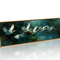 White Herons in Silent Flight