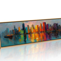 Neon City Reflections
