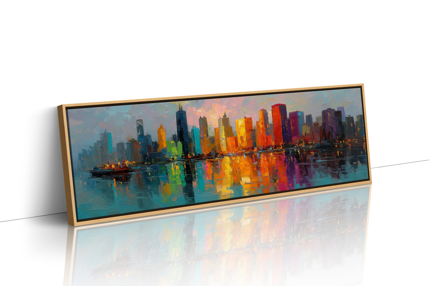 Neon City Reflections