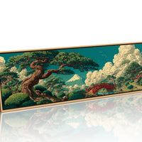 Mount Fuji Garden Bridge Landscape