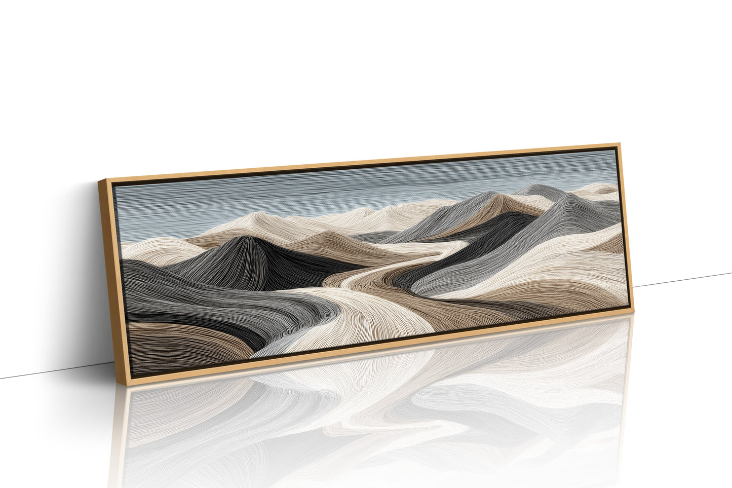 Flowing Sand Dune Abstract Landscape