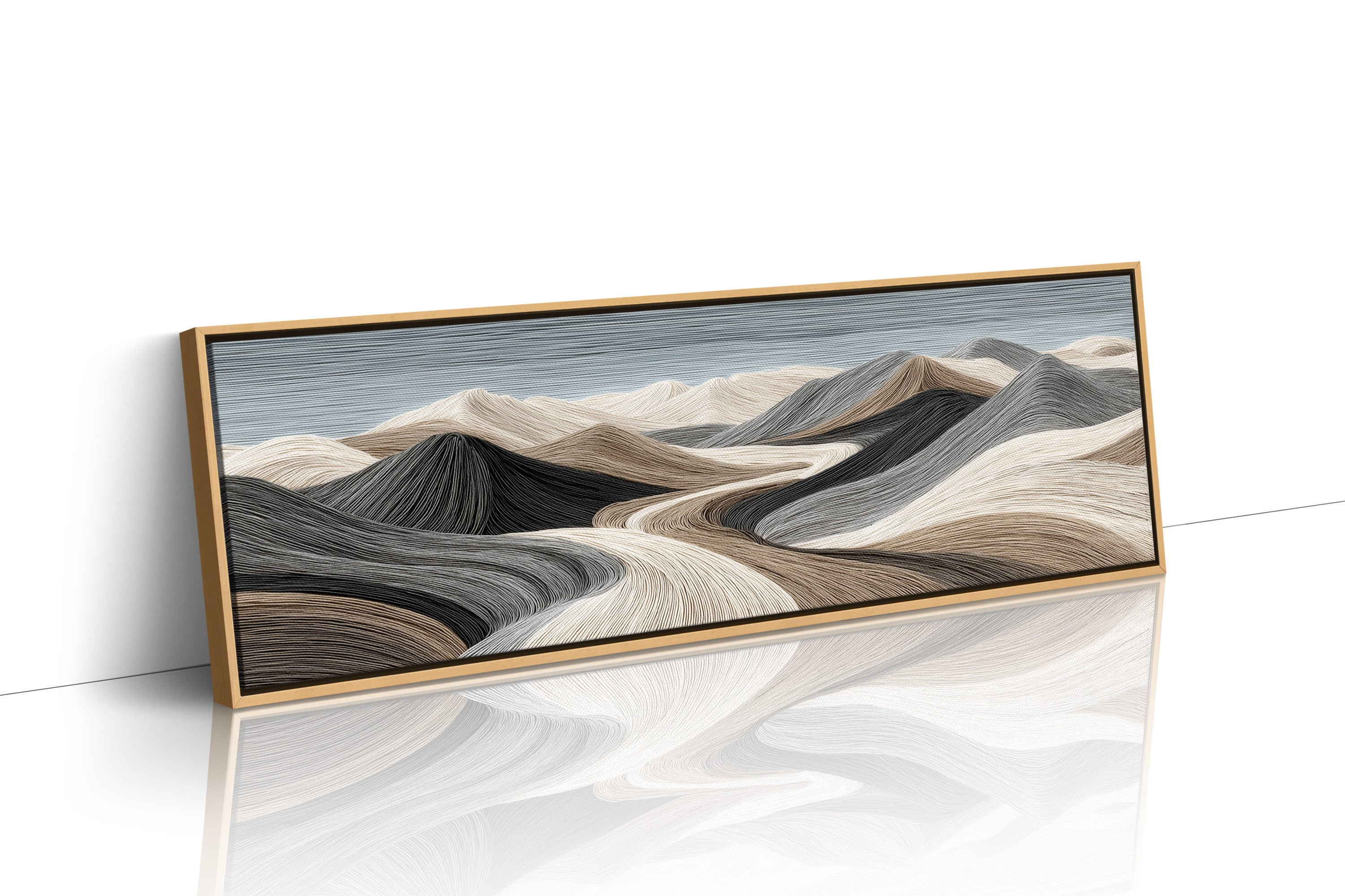 Flowing Sand Dune Abstract Landscape