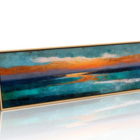 Abstract Ocean Sunset Horizon
