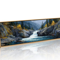 Mountain Waterfall Forest Landscape