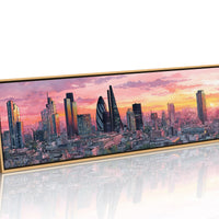 London Skyline In Sunset Glow