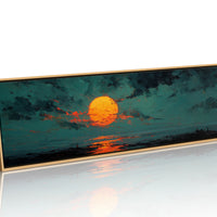 Molten Sun Over Quiet Horizon