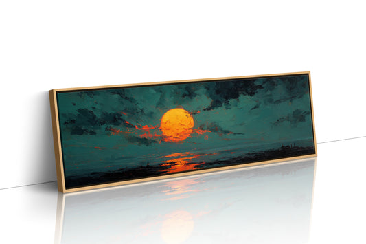 Molten Sun Over Quiet Horizon