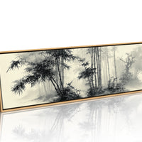 Misty Bamboo Grove Ink Landscape