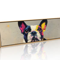 Color Burst Boston Terrier Portrait