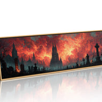 Cathedral Beneath a Burning Sky
