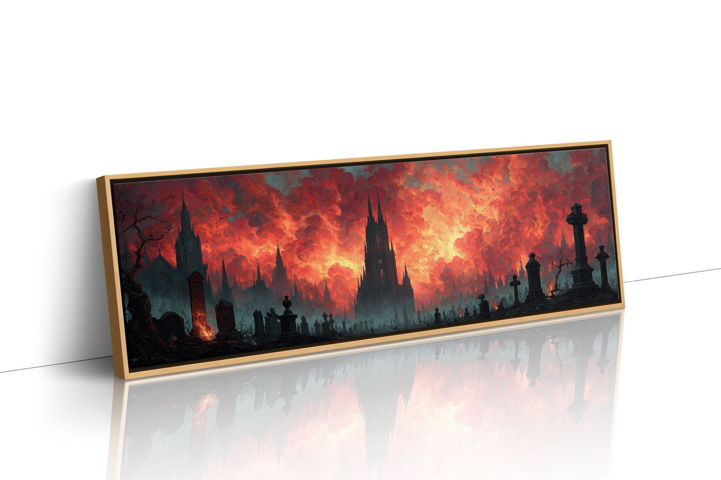 Cathedral Beneath a Burning Sky