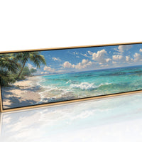 Waves Along a Sunlit Shore