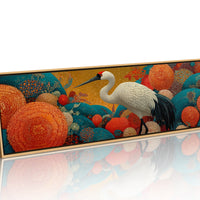 Crane Among the Coral Garden