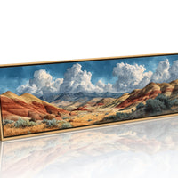 Painted Desert Beneath Towering Clouds