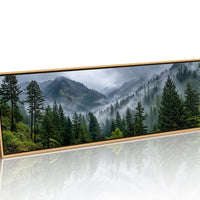 Misty Pines In Mountain Silence