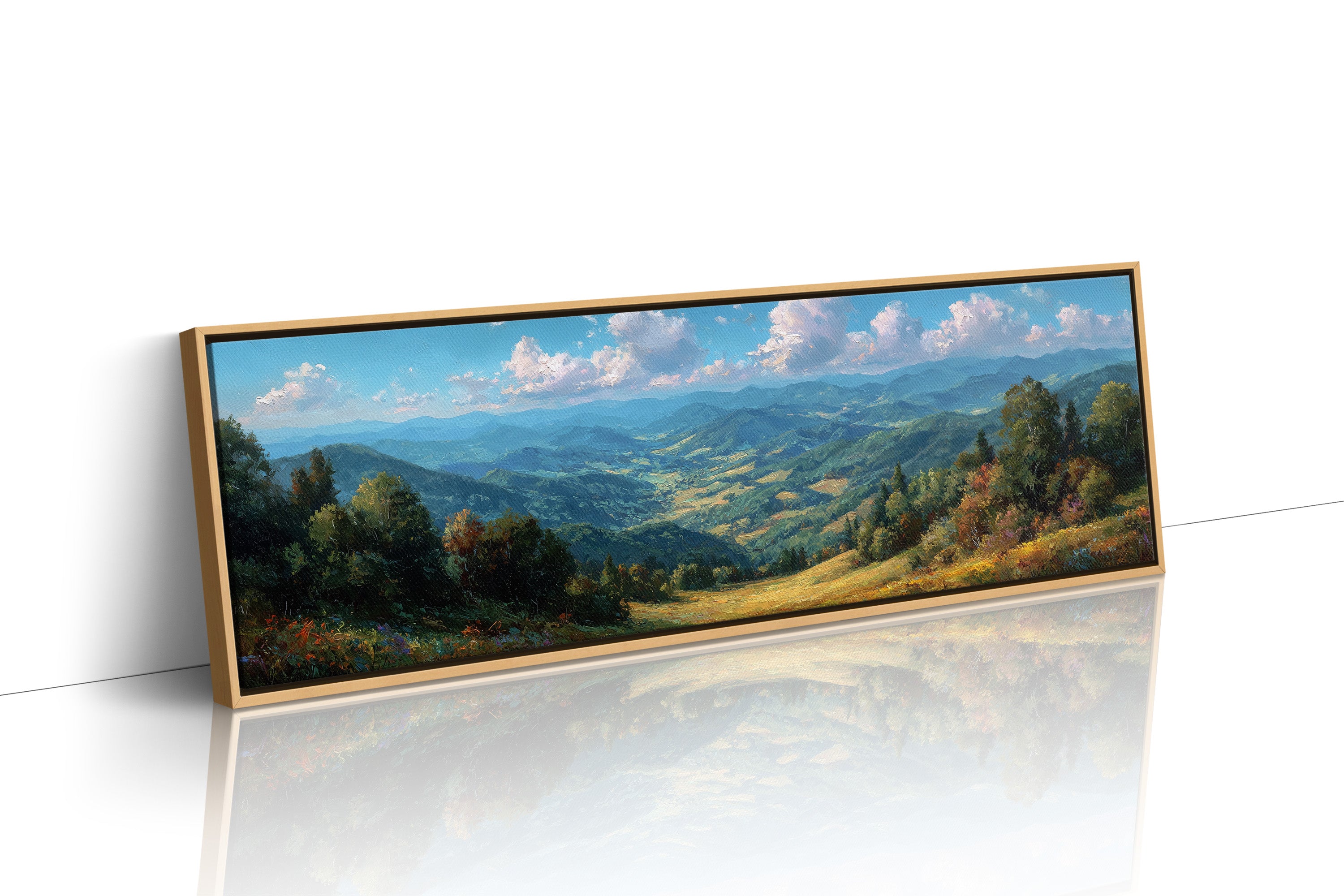 Sunlit Valley Beneath Endless Blue
