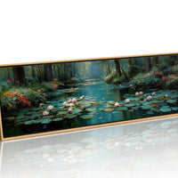 Water Lilies In Forest Stillness