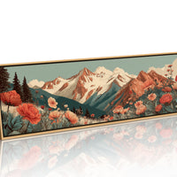 Wildflowers Beneath The Alpine Peaks