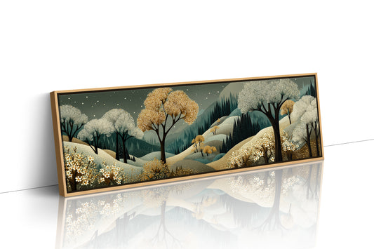 Golden Trees Beneath A Starlit Valley