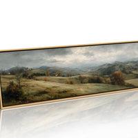 Quiet Hills Beneath A Silver Sky