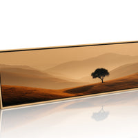 A Lone Tree In Golden Quiet
