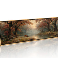 Autumn Stag By The Quiet Water