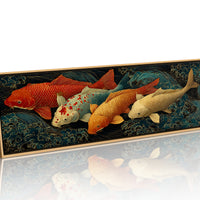 Koi Beneath the Midnight Waves