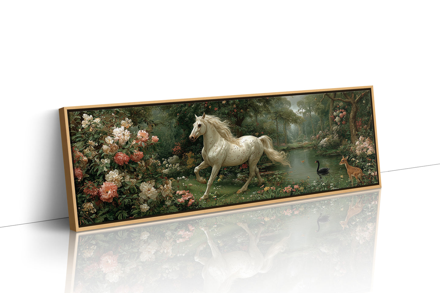 White Stallion In The Secret Garden