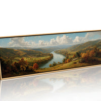 Autumn Valley Along The Riverbend