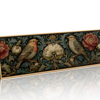 Songbirds Among Baroque Blooms