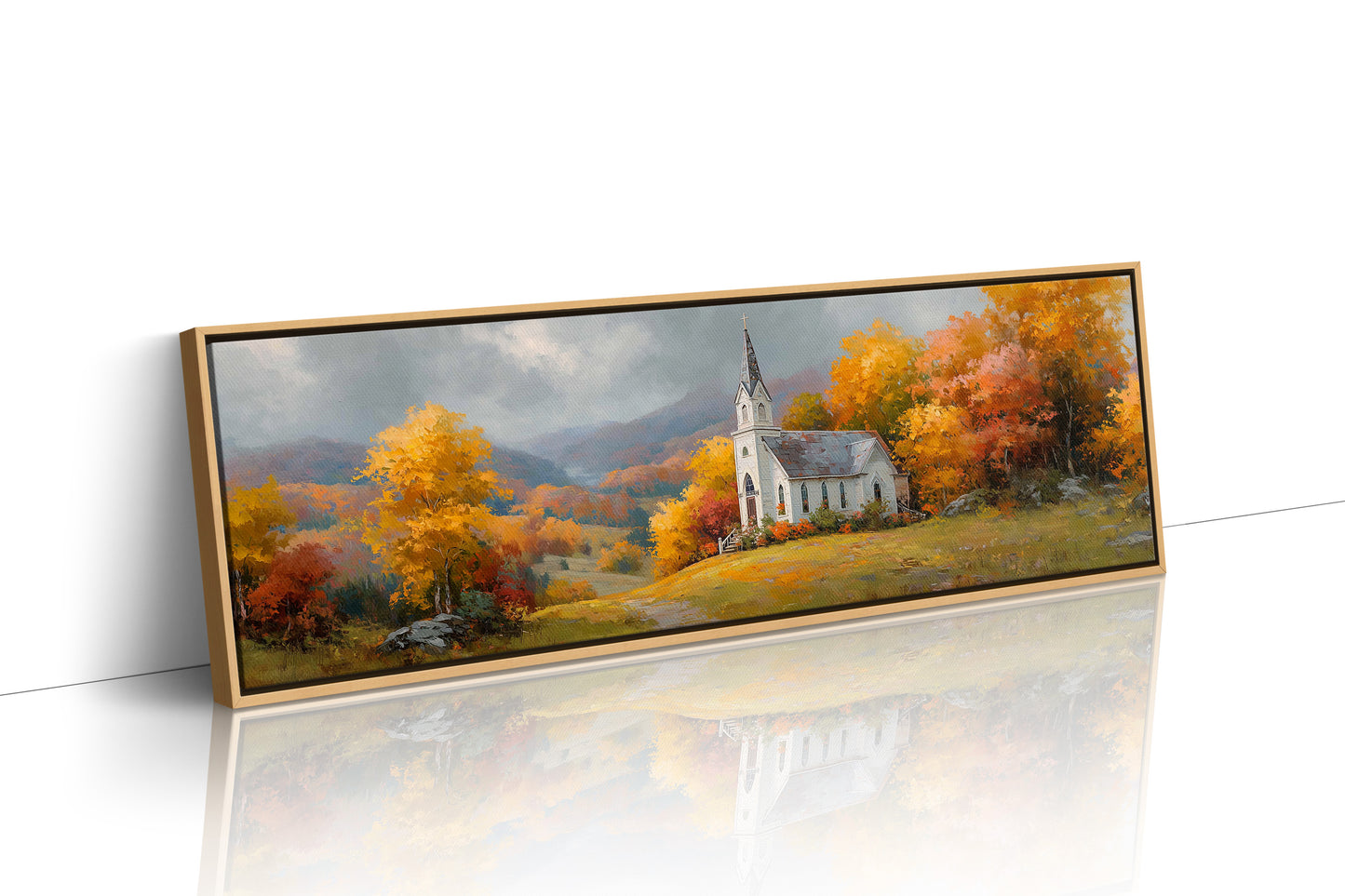 Autumn Light On The Hilltop Chapel