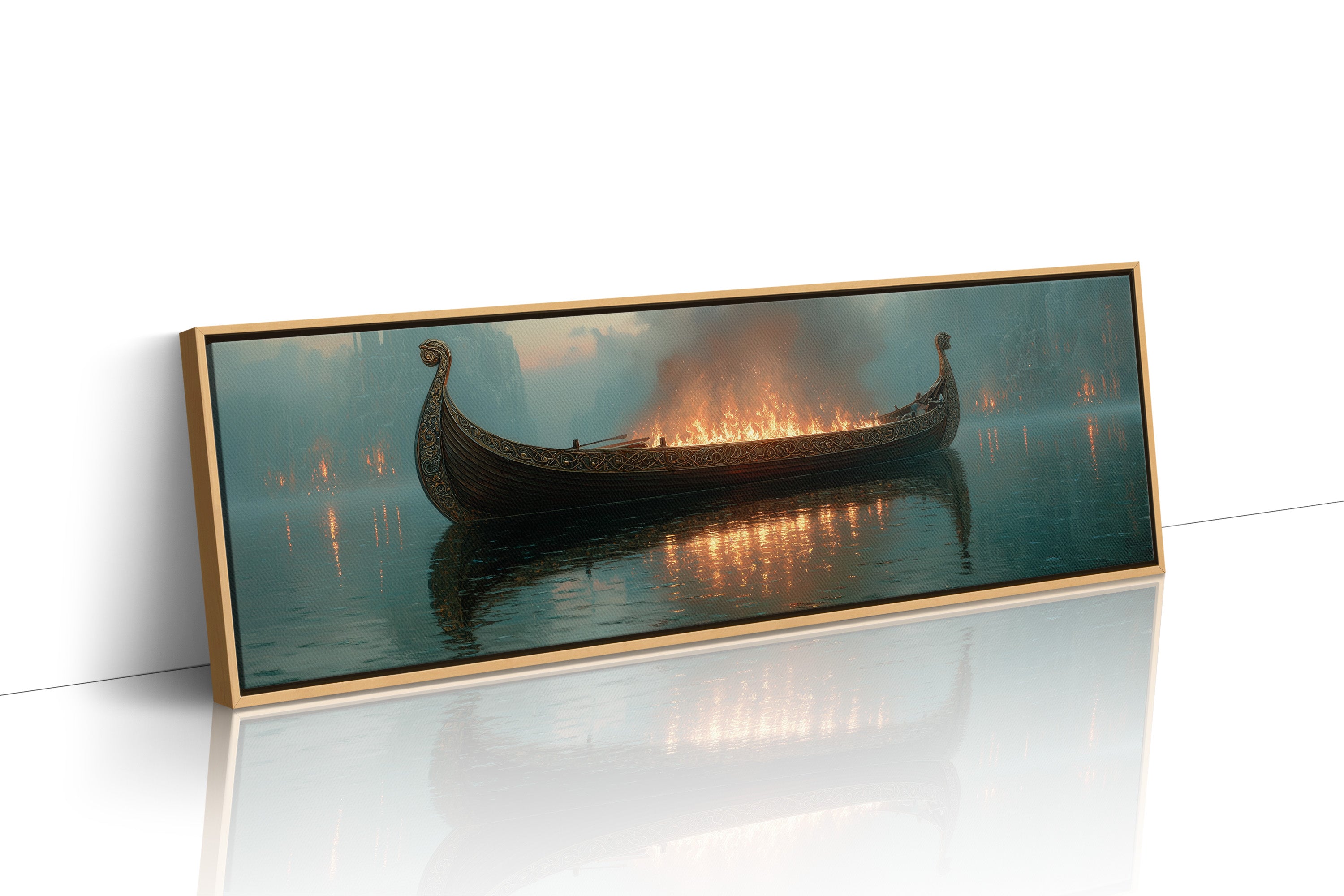 Viking Farewell On The Burning Sea