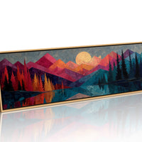 Moonrise Over Prism Peaks