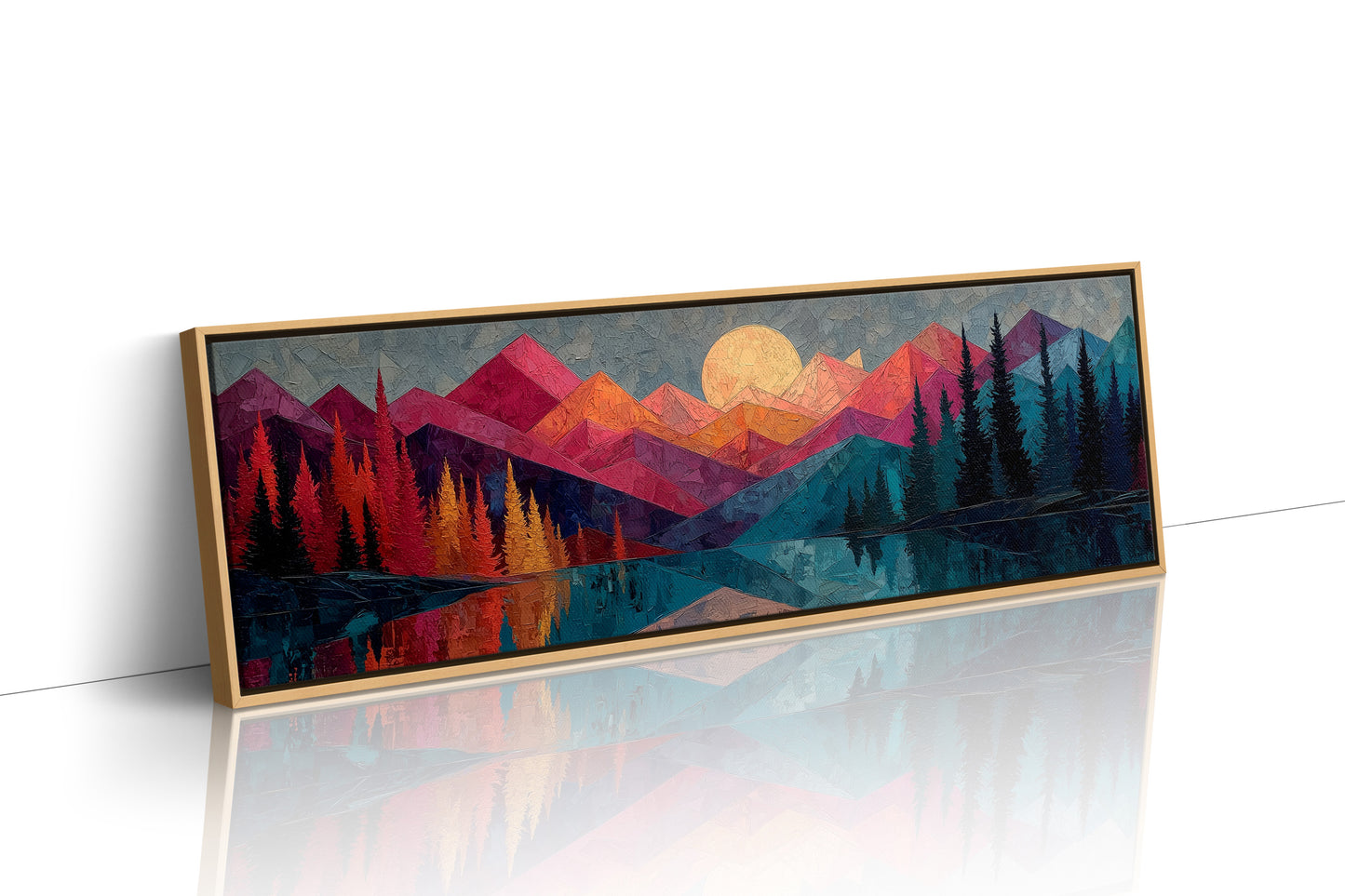 Moonrise Over Prism Peaks