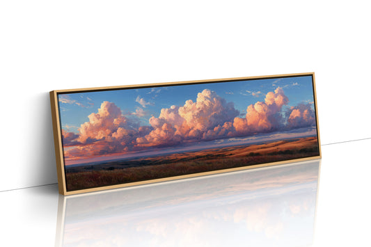 Sunlit Prairie Cloudscape