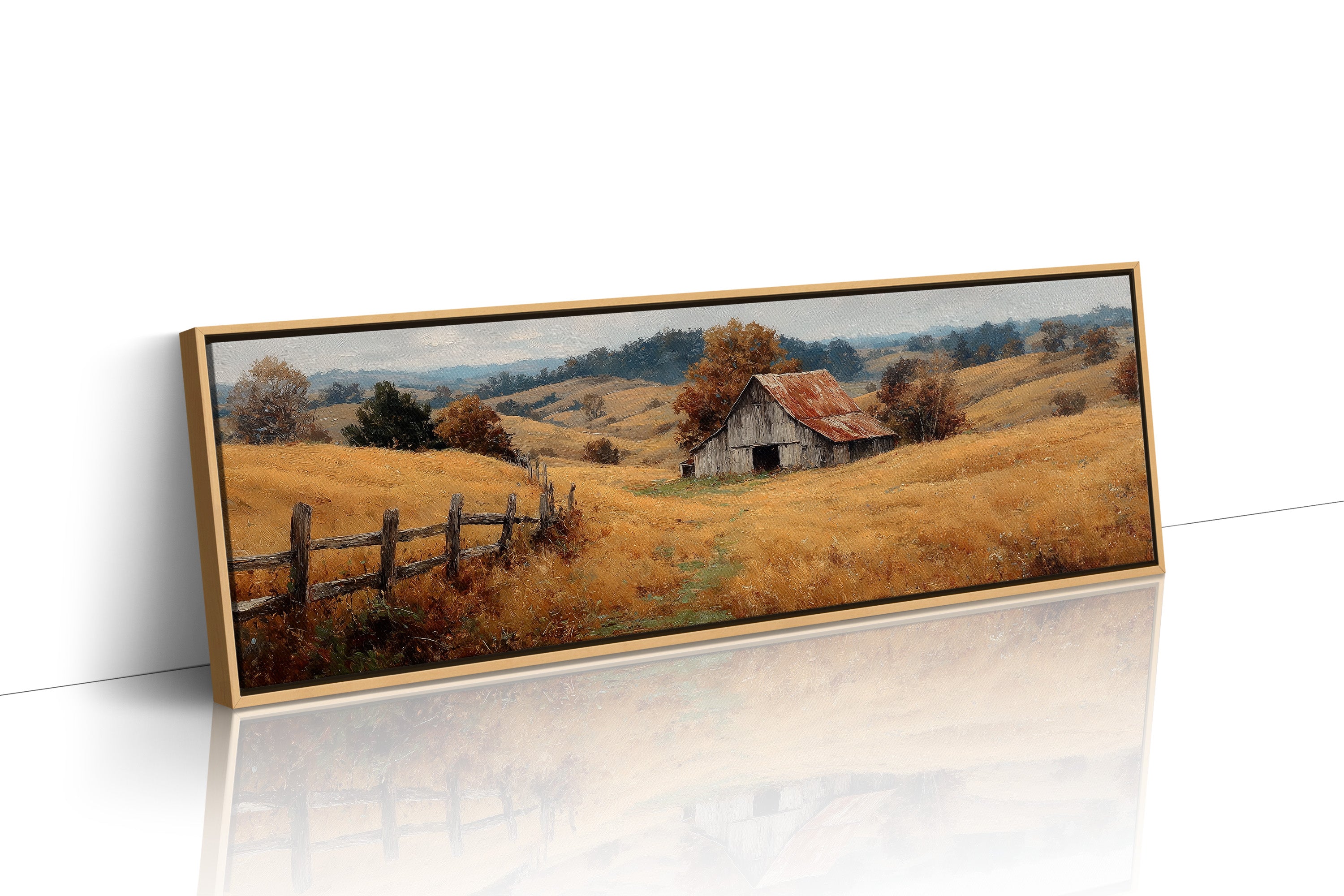 Autumn Hillside Barn