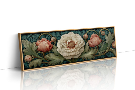 Vintage Peony Blooming Garden