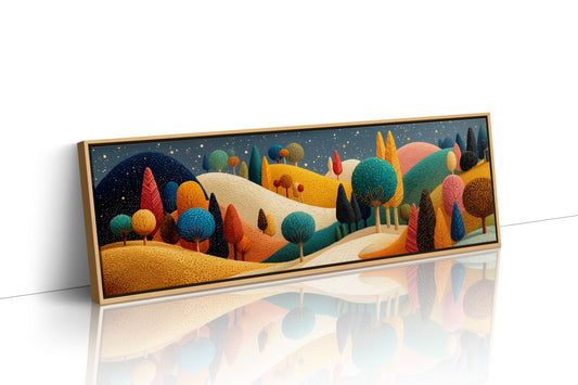 Whimsical Starlit Hills