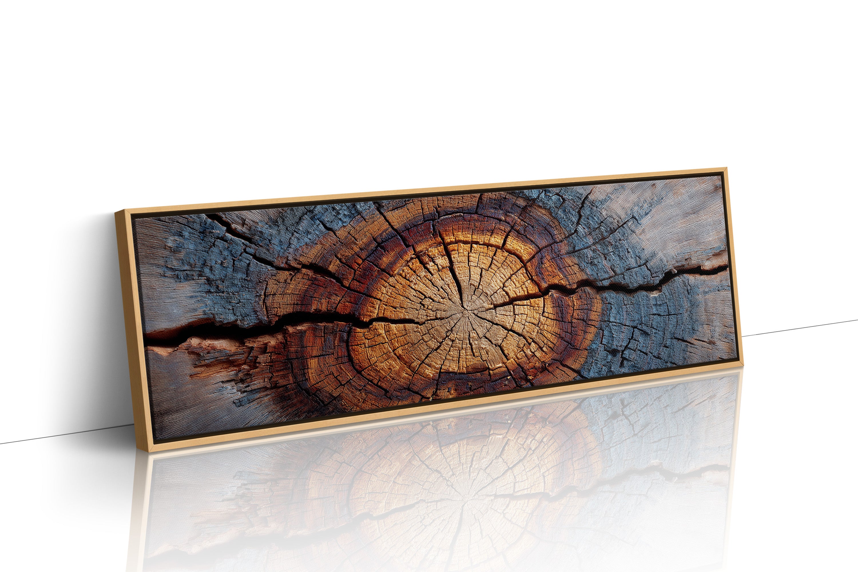 Wood Grain Tree Rings Rustic Macro Wall Art