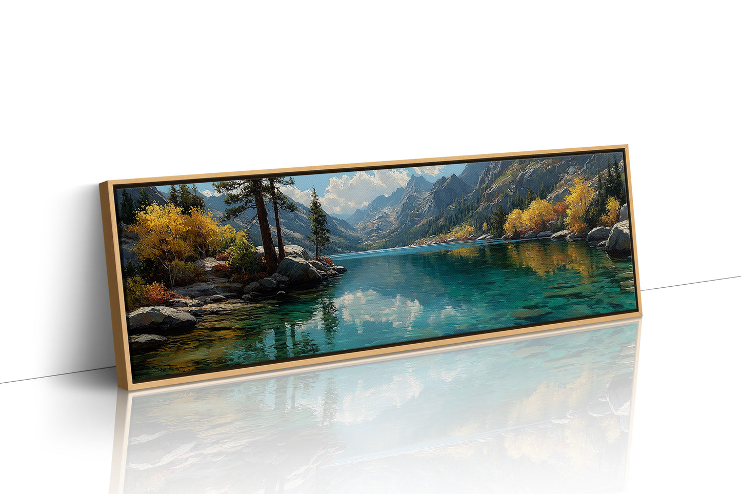 Clear Waters Beneath the Autumn Peaks