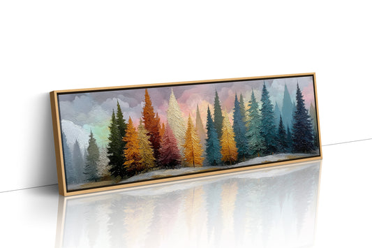 Winter Pines in Painted Light