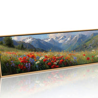 Wildflowers Beneath the Peaks