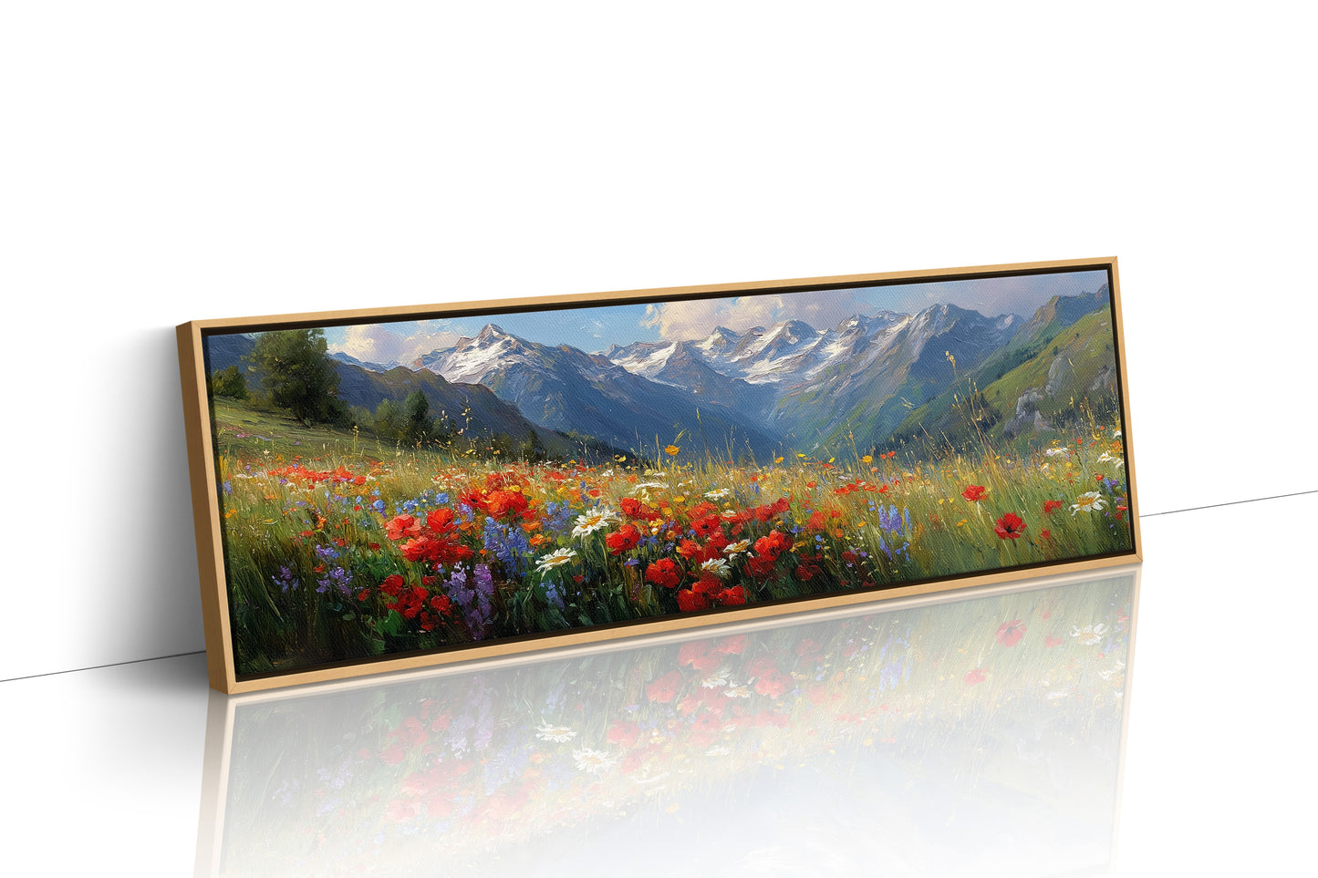 Wildflowers Beneath the Peaks
