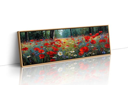 Red Blossoms Beneath the Pines