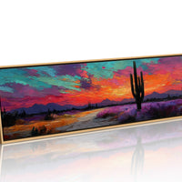 Neon Dust Over Desert Twilight