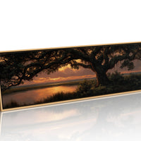 Golden Marsh Beneath Ancient Oaks